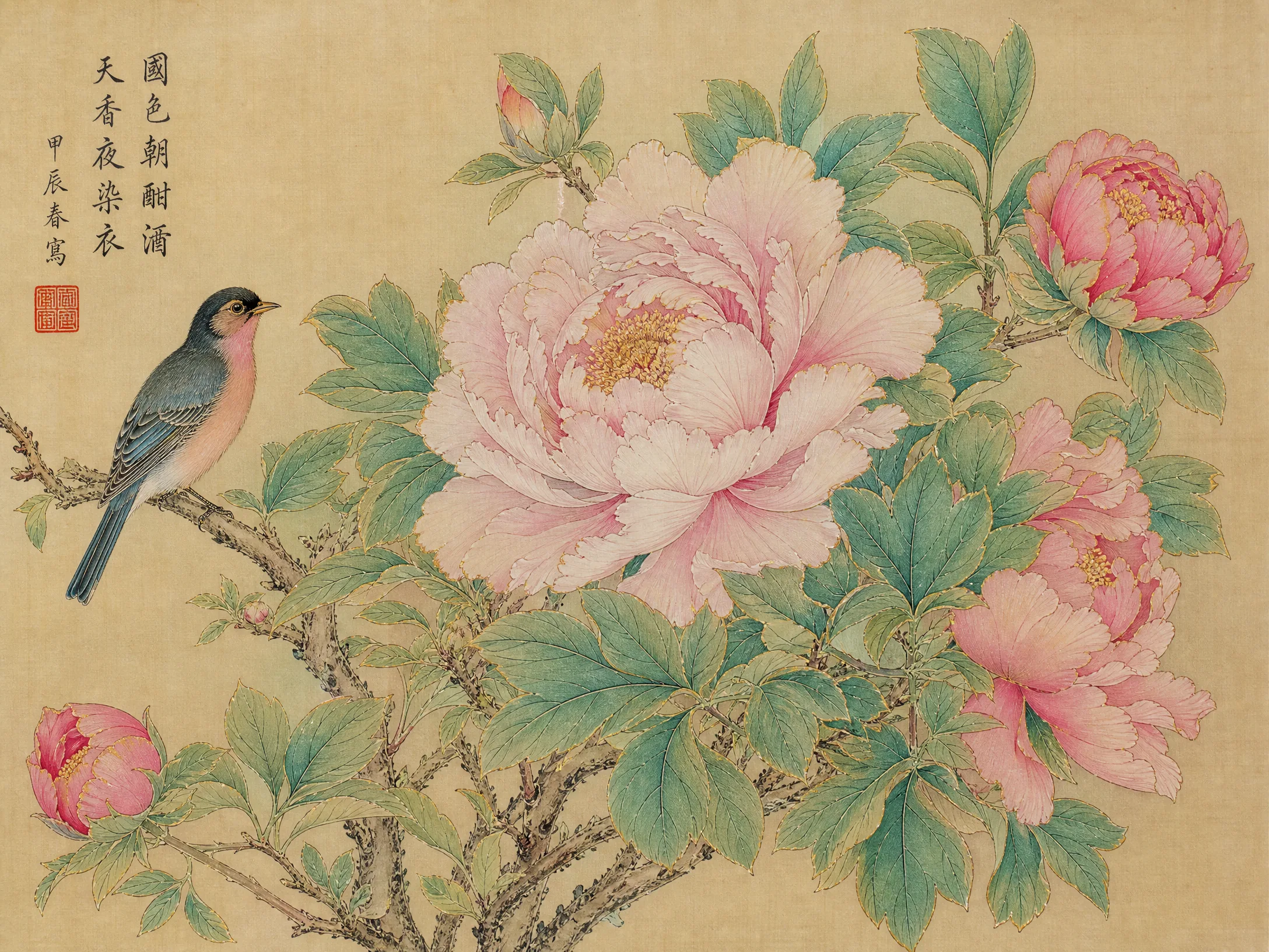历届工笔画获奖作品